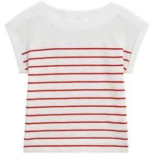 Hobbs Alycia Cotton Slub Stripe T Shirt